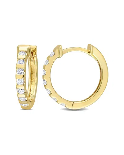 Rina Limor 14k 0.21 Ct. Tw. Diamond Hoops In Gold