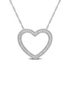 Rina Limor 14k 0.23 Ct. Tw. Diamond Heart Necklace
