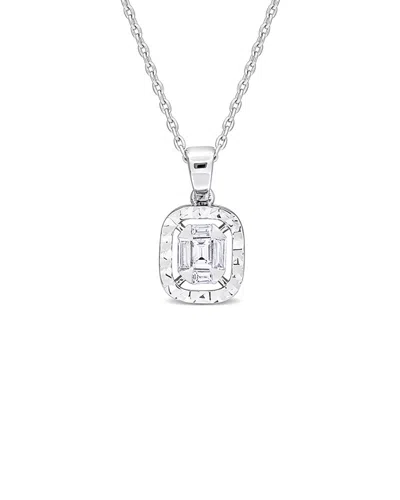 Rina Limor 14k 0.24 Ct. Tw. Diamond Cluster Drop Necklace