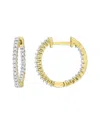 Rina Limor 14k 0.25 Ct. Tw. Diamond Inside-out Hoops