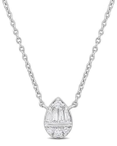 Rina Limor 14k 0.25 Ct. Tw. Diamond Necklace In Metallic