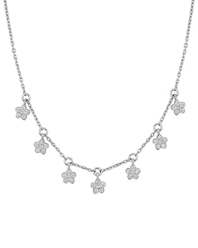 Rina Limor 14k 0.28 Ct. Tw. Diamond Charm Necklace In White