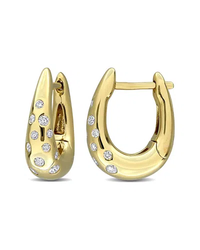 Rina Limor 14k 0.28 Ct. Tw. Diamond Hoop Earrings In Gold