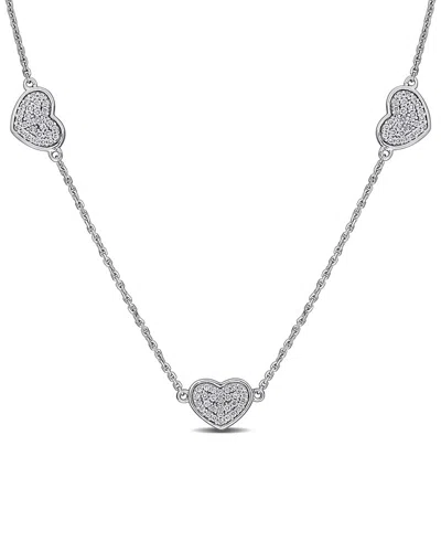 Rina Limor 14k 0.29 Ct. Tw. Diamond Station Necklace In Metallic