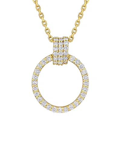 Rina Limor 14k 0.33 Ct. Tw. Diamond Circle Necklace In Gold