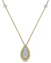 Rina Limor 14k 0.34 Ct. Tw. Diamond Statement Necklace