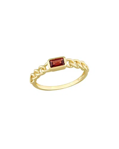RINA LIMOR RINA LIMOR 14K 0.34 CT. TW. GARNET BAGUETTE RING