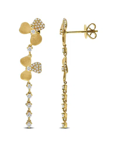 Rina Limor 14k 0.41 Ct. Tw. Diamond Drop Earrings In Gold