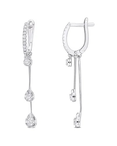 Rina Limor 14k 0.42 Ct. Tw. Diamond Drop Earrings In White