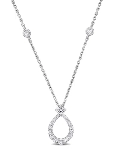 Rina Limor 14k 0.43 Ct. Tw. Diamond Station Necklace In Metallic