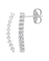 Rina Limor 14k 0.46 Ct. Tw. Diamond Linear Drop Earrings