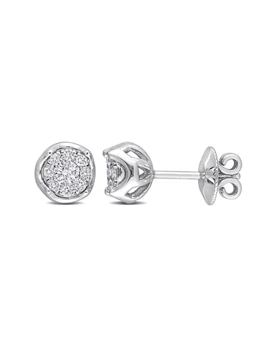 Rina Limor 14k 0.46 Ct. Tw. Diamond Studs In Metallic