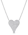 Rina Limor 14k 0.47 Ct. Tw. Diamond Cluster Heart Necklace