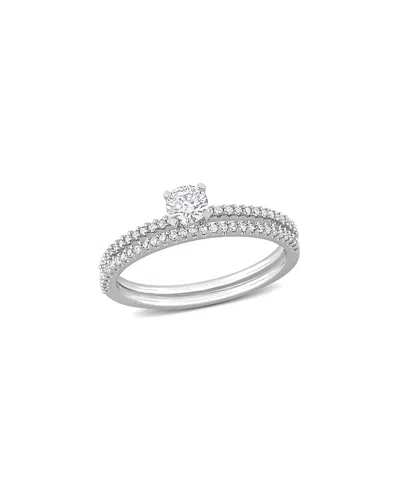 Rina Limor 14k 0.49 Ct. Tw. Diamond Solitaire Ring In Metallic