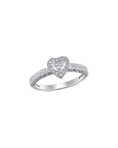 Rina Limor 14k 0.50 Ct. Tw. Diamond Halo Ring In Metallic