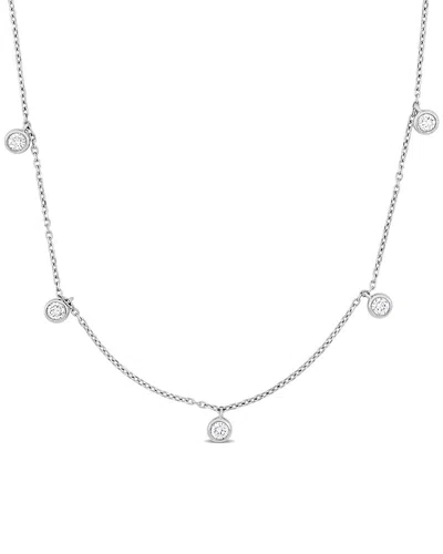Rina Limor 14k 0.50 Ct. Tw. Diamond Station Necklace In White