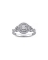 Rina Limor 14k 0.50 Ct. Tw. Diamond Twist Halo Ring
