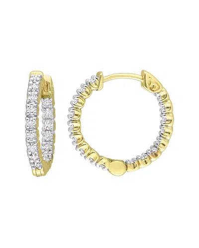 Rina Limor 14k 0.51 Ct. Tw. Diamond Hoops In Gold