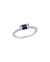Rina Limor 14k 0.55 Ct. Tw. Diamond & Blue Sapphire Ring
