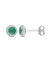 Rina Limor 14k 0.55 Ct. Tw. Diamond & Emerald Earrings