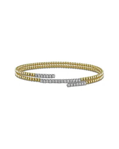 Rina Limor 14k 0.56 Ct. Tw. Diamond Bangle Bracelet In Gold