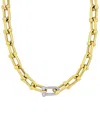 Rina Limor 14k 0.56 Ct. Tw. Diamond Oval Link Necklace