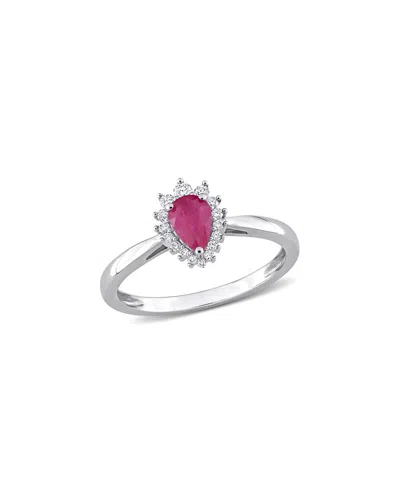 RINA LIMOR RINA LIMOR 14K 0.62 CT. TW. DIAMOND & RUBY RING