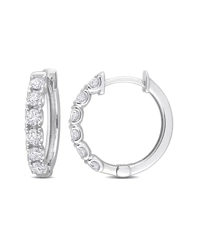 Rina Limor 14k 0.66 Ct. Tw. Diamond Hoops In Metallic