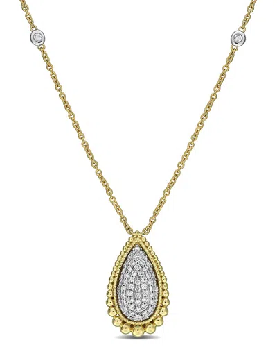 Rina Limor 14k 0.68 Ct. Tw. Diamond Statement Necklace In Gold
