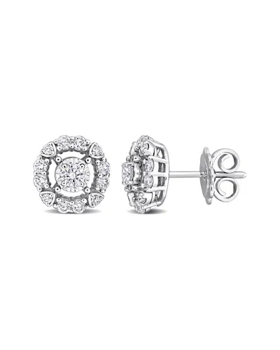 Rina Limor 14k 0.73 Ct. Tw. Diamond Studs In Metallic
