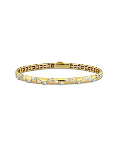 Rina Limor 14k 0.76 Ct. Tw. Diamond Bangle Bracelet In Gold