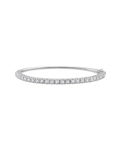 Rina Limor 14k 0.78 Ct. Tw. Diamond Bangle Bracelet In Metallic