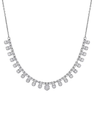 Rina Limor 14k 0.79 Ct. Tw. Diamond Cocktail Necklace In Metallic