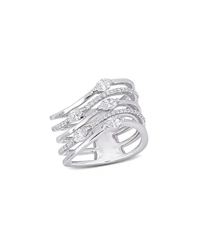 Rina Limor 14k 0.84 Ct. Tw. Diamond Five Band Ring In White