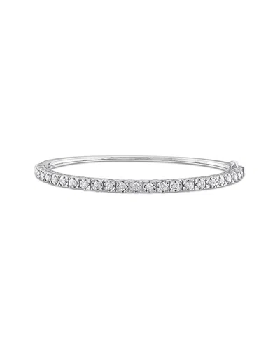 Rina Limor 14k 0.88 Ct. Tw. Diamond Bangle Bracelet In Metallic