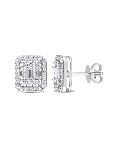 Rina Limor 14k 0.89 Ct. Tw. Diamond Halo Studs