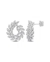 Rina Limor 14k 0.89 Ct. Tw. Diamond Leaf Design Earrings