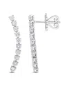 Rina Limor 14k 0.90 Ct. Tw. Diamond Curved Line Earrings