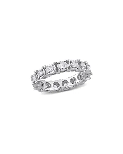 Rina Limor 14k 0.90 Ct. Tw. Diamond Eternity Ring In Silver