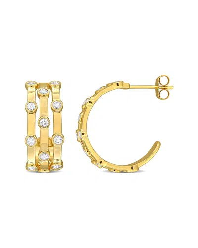 Rina Limor 14k 0.92 Ct. Tw. Diamond Hoops In Gold