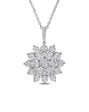 Rina Limor 14k 0.93 Ct. Tw. Diamond Cluster Necklace