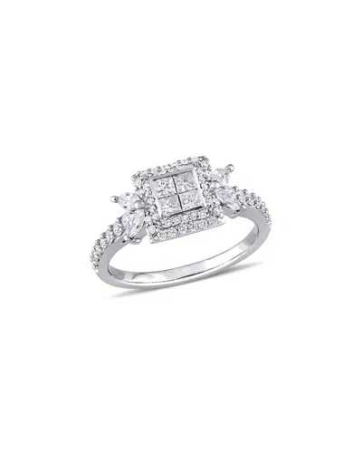 Rina Limor 14k 0.94 Ct. Tw. Diamond Ring In Silver