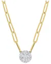 Rina Limor 14k 0.98 Ct. Tw. Diamond Cluster Necklace