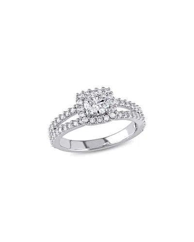 Rina Limor 14k 0.98 Ct. Tw. Diamond Halo Ring In Metallic