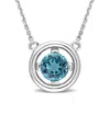Rina Limor 14k 0.98 Ct. Tw. London Blue Topaz Floating Solitaire Pendant