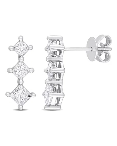 Rina Limor 14k 1.00 Ct. Tw. Diamond Drop Earrings In Metallic