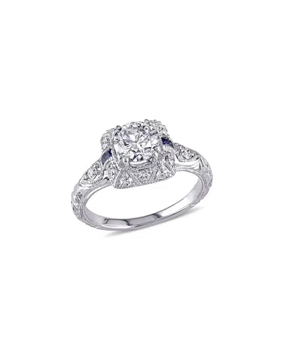 Rina Limor 14k 1.01 Ct. Tw. Diamond Victorian Ring In Silver