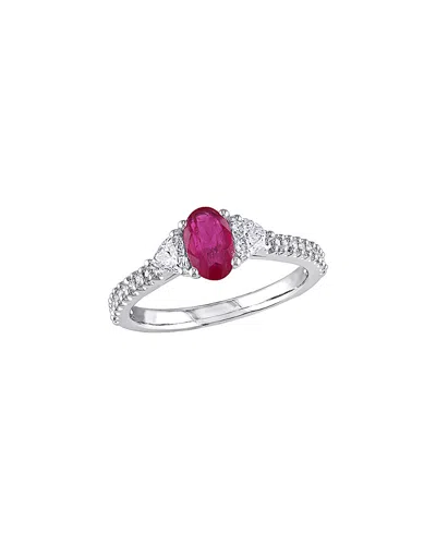 RINA LIMOR RINA LIMOR 14K 1.05 CT. TW. DIAMOND & RUBY RING