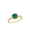 Rina Limor 14k 1.06 Ct. Tw. Diamond & Emerald Ring