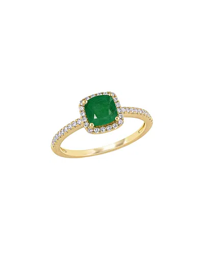 Rina Limor 14k 1.06 Ct. Tw. Diamond & Emerald Ring